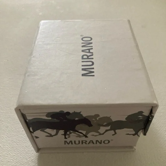 Mens Murano Corsa Di Cavalli Collection Cufflinks Horseshoe - Picture 6 of 7